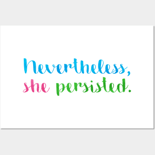 Nevertheless, she persisted. Posters and Art